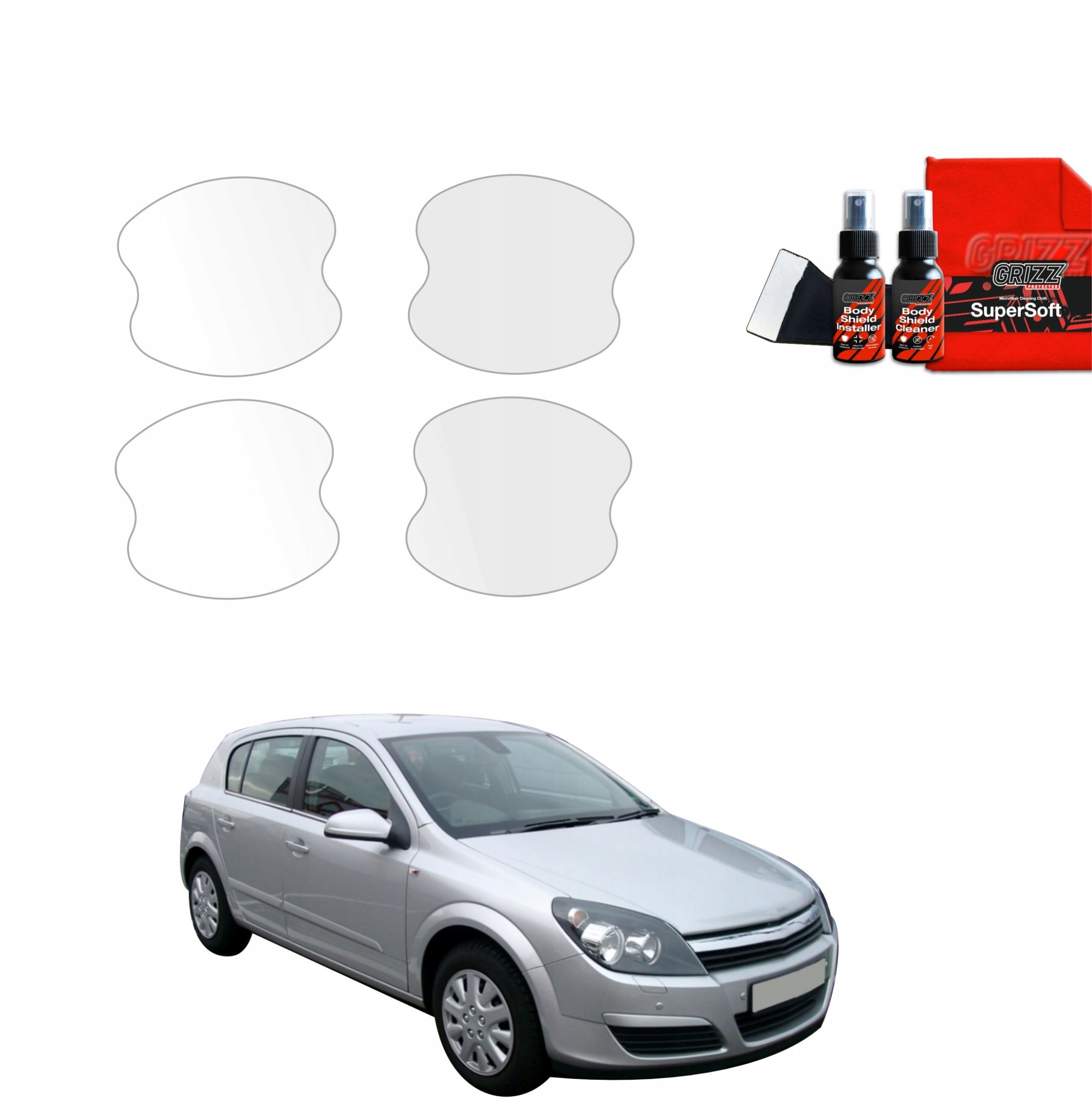 GrizzGlass   pod klamki BodyShield do Opel